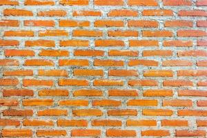 Red brick wall for texture or background photo