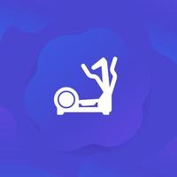 elliptical trainer icon for web vector