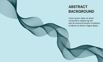Modern abstract background with dark blue color dynamic wave vector
