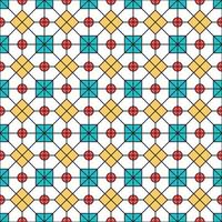 Ornament Vector seamless pattern. Modern stylish texture. Repeating geometric square grid. Simple graphic design. Trendy hipster sacred geometry