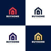 Real Estate House Sale Price Tag Vector Abstract Illustration Logo Icon Design Template Element