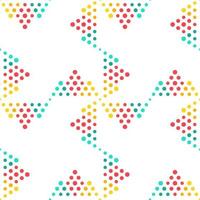 Seamless geometrical circle pattern background design - colorful abstract vector illustration from dots