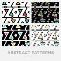 Collection of striped seamless geometric patterns. Digital design. vector