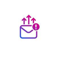 email marketing icon on white vector