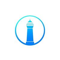 lighthouse vector icon on white
