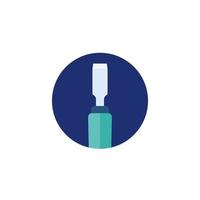 chisel vector icon on white