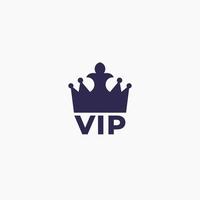 icono de vector vip en blanco