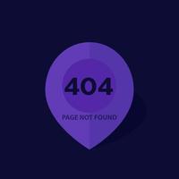 404 error, page not found, vector flat design