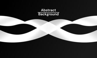 Modern abstract background with white wavy lines vector