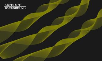 Modern abstract background with wavy lines in yellow vector