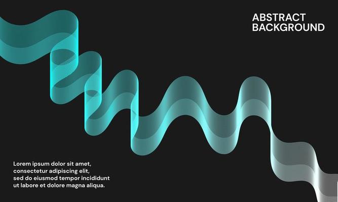 Modern abstract background with wavy lines