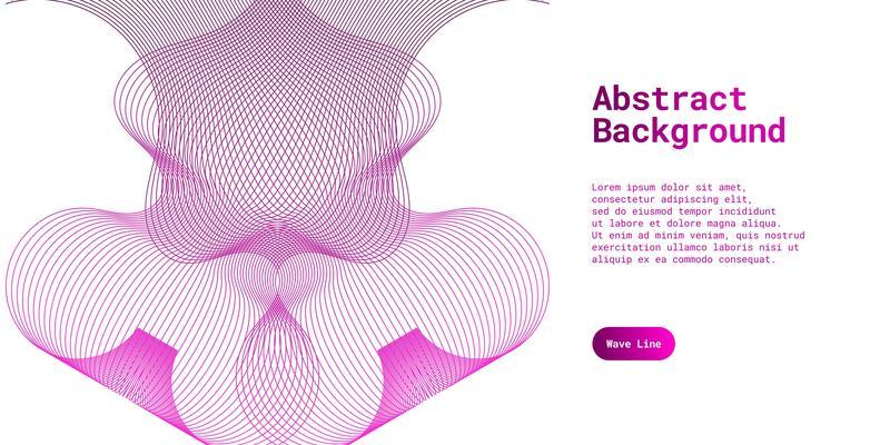 Abstract background with dynamic purple wave lines