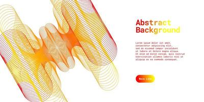 Abstract background with dynamic red and yellow vector