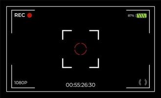 Camera View Finder User Interface vector