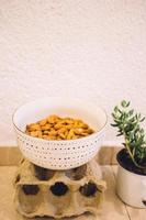 Bowl of almonds photo