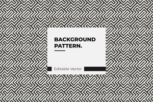 Abstract retro black and white pattern vector