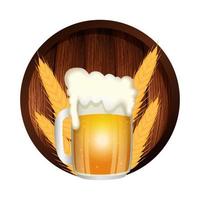 Isolated beer mug vector design