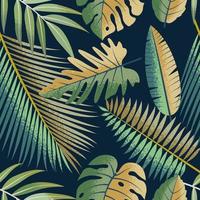 Tropical seamless pattern. vector