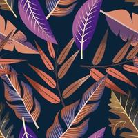 Tropical seamless pattern. vector