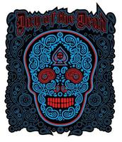 Day of the dead skull vector