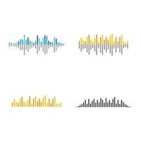 imagenes de ondas de sonido vector