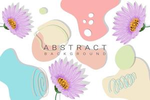 Abstract floral background with pastel color vector