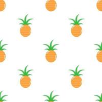 Seamless pineapple pattern background vector