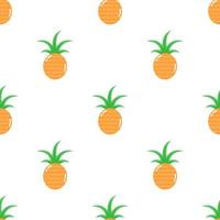 Seamless pineapple pattern background vector