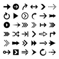 Collection of arrow icons vector