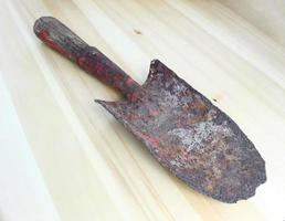 Rustic old shovel photo