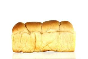 Loaf of bread on white photo