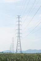 High voltage poles photo