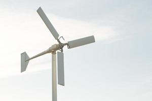 Wind turbine generating electricity photo