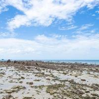 Rocky beach by the sea in Thailand photo