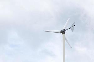 White wind turbine photo