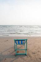 Beach chair on the beach in Thailand photo