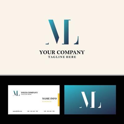 Ml Monogram Vector Art, Icons, and Graphics for Free Download