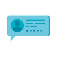 vote form in shape of speech bubble vector