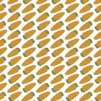 Seamless pattern of carrots vector