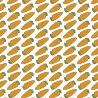 Seamless pattern of carrots vector