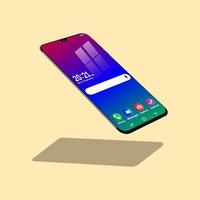 New mobile phone vector