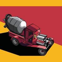 Ilustración de un coche modificado. vector