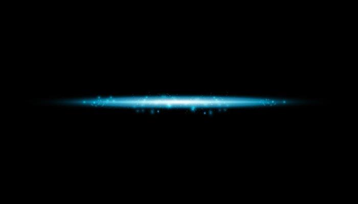 Glow isolated blue transparent effect, lens flare