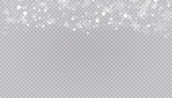 White snow flakes on background. vector