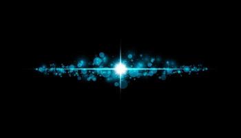 Glow isolated blue transparent effect, lens flare vector