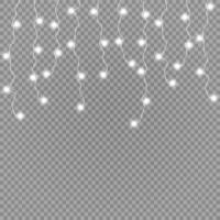Christmas lights isolated vector