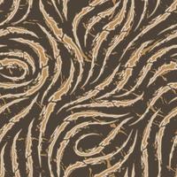 Vector seamless pattern of smooth brush strokes with torn edges of beige color on a brown background. Wave or flow texture. Print wallpaper or fabric.