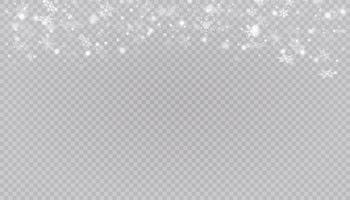 White snow flakes on background. vector