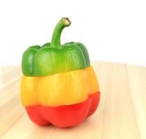 Multicolored bell pepper photo