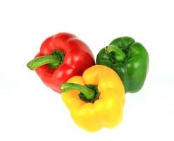 Three bell peppers photo